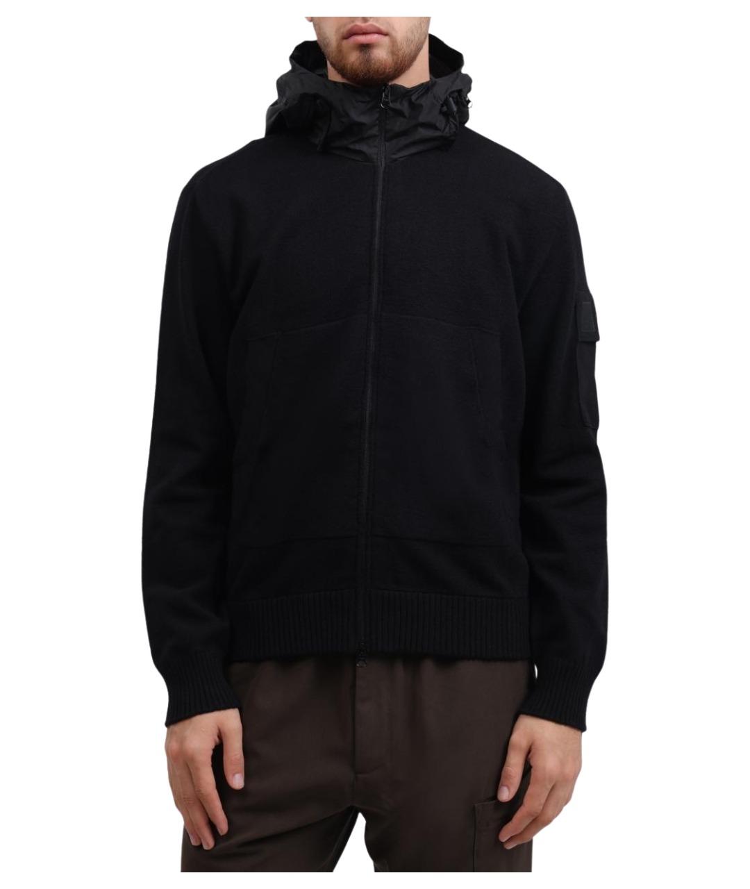 CP COMPANY Черный полиамидовый кардиган, фото 1