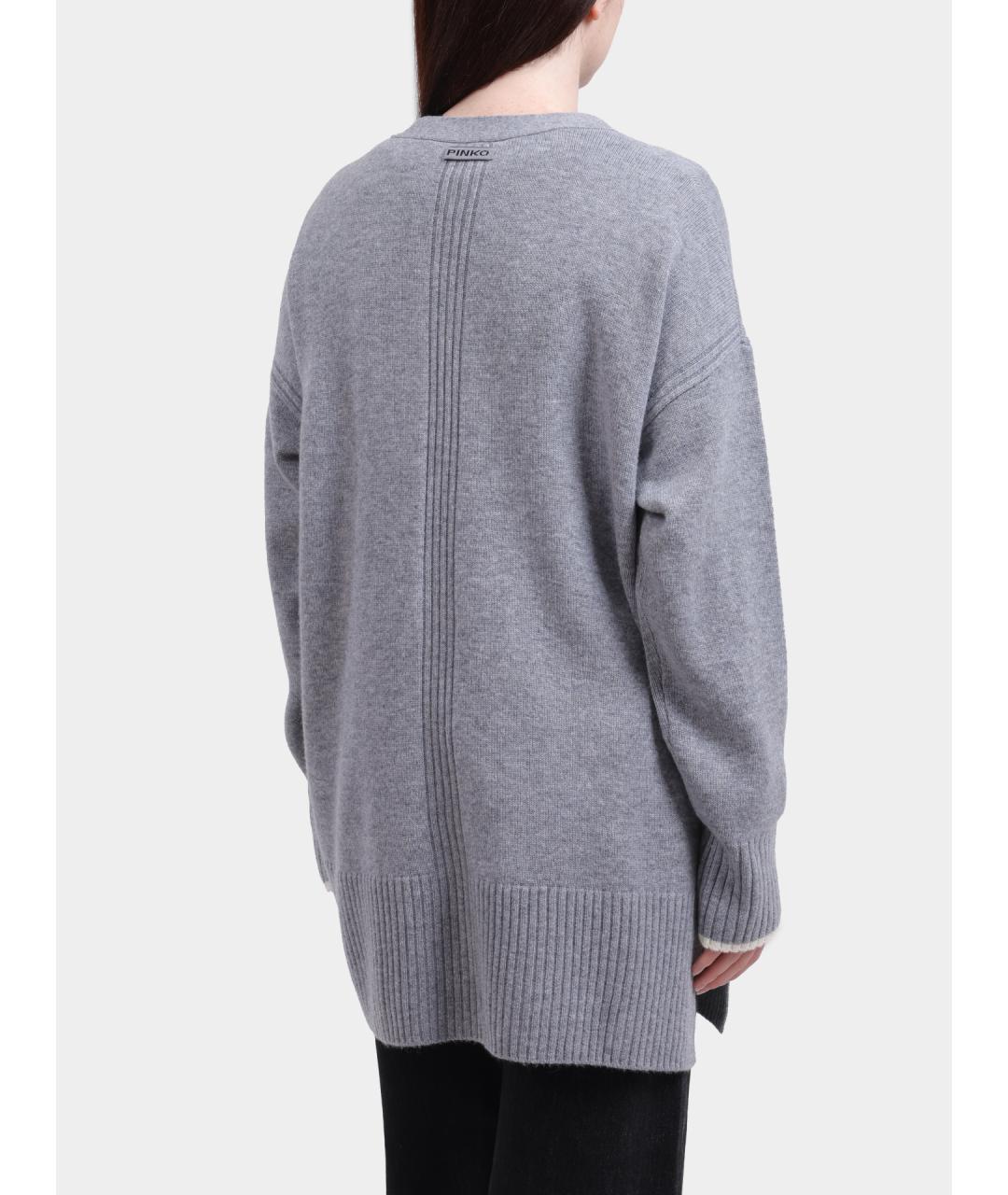 PINKO Серый кардиган, фото 5
