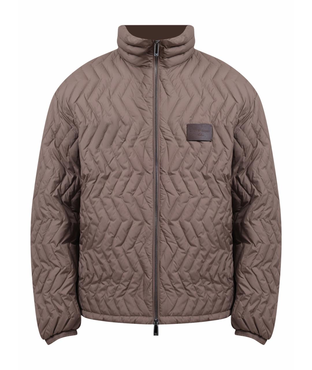 EMPORIO ARMANI Коричневая полиамидовая куртка, фото 1
