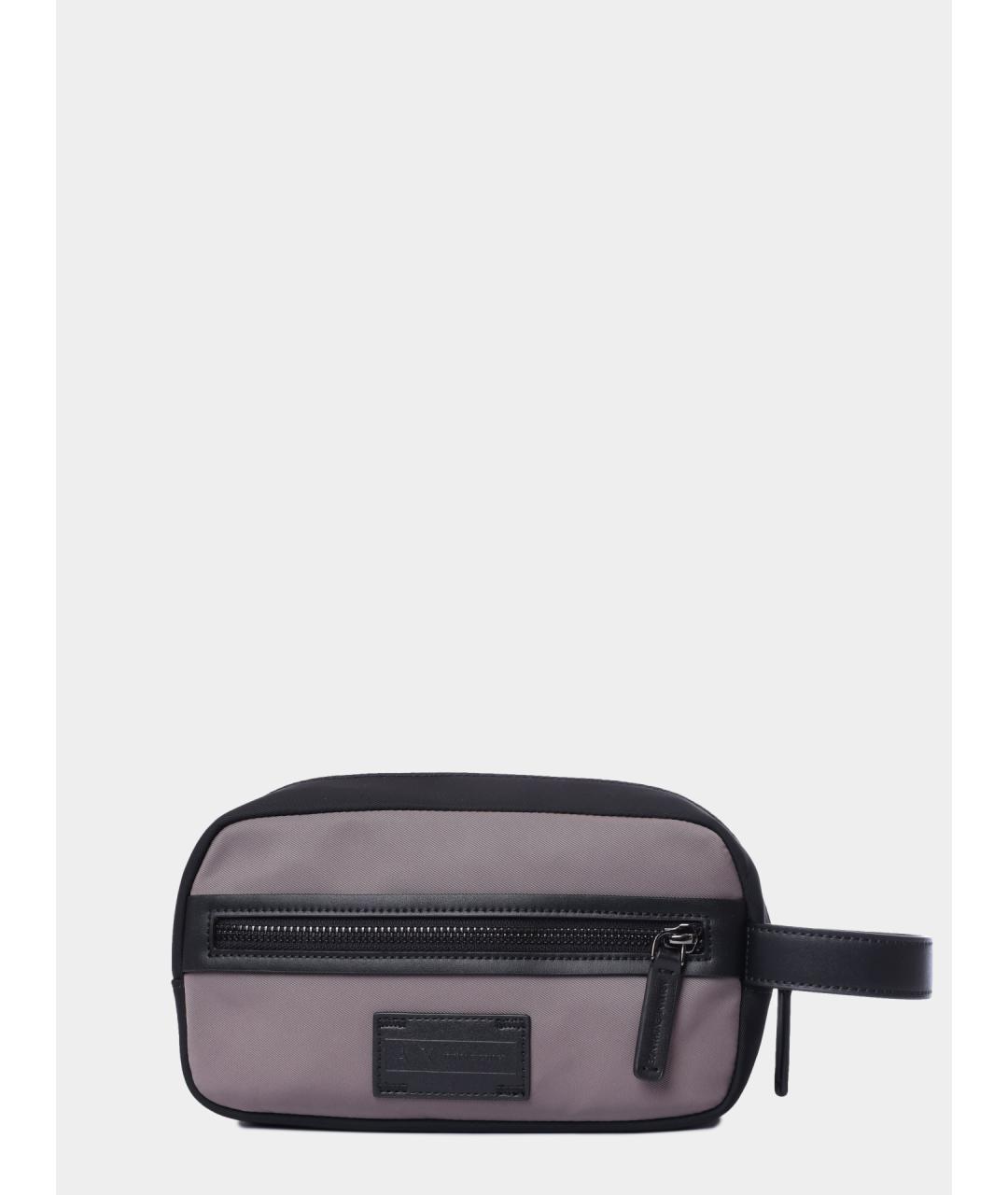 ARMANI EXCHANGE Серая тканевая поясная сумка, фото 5