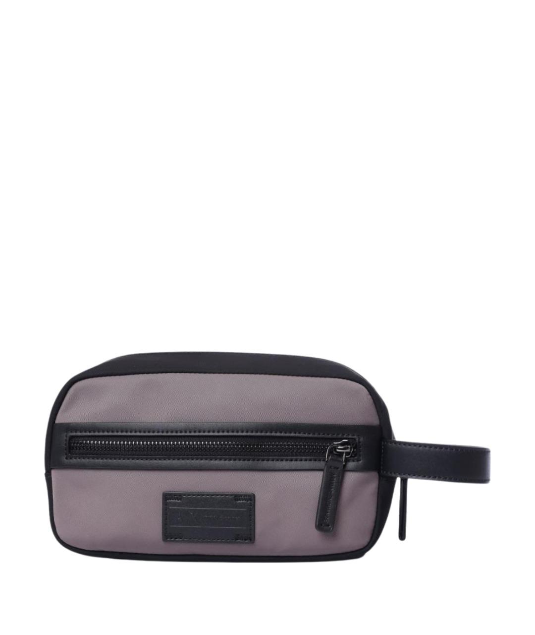 ARMANI EXCHANGE Серая тканевая поясная сумка, фото 1