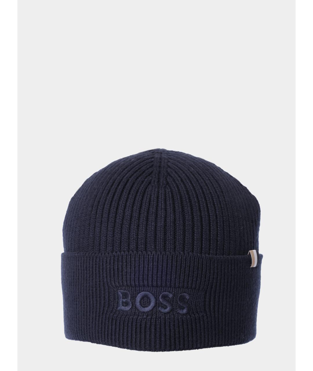 HUGO BOSS Темно-синяя шапка, фото 3