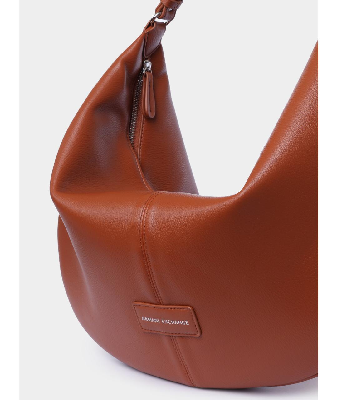 ARMANI EXCHANGE Коричневая сумка через плечо из искусственной кожи, фото 3