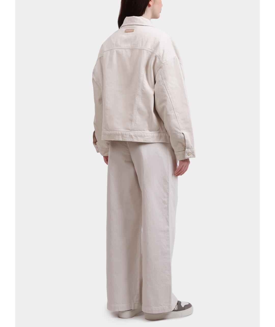 ARMANI EXCHANGE Бежевая хлопковая куртка, фото 3