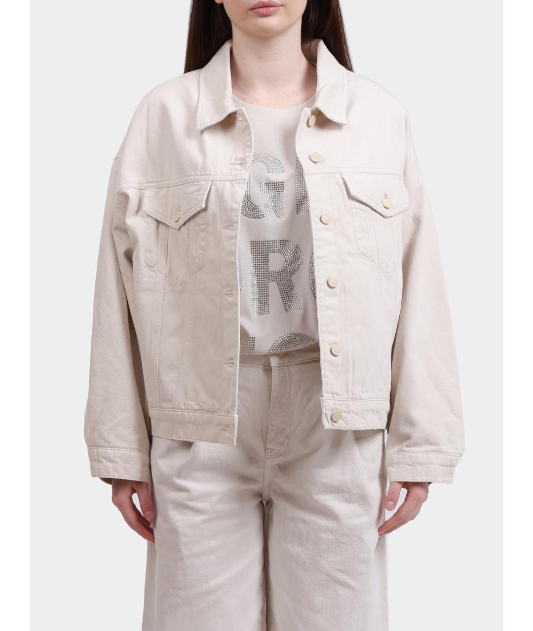 ARMANI EXCHANGE Бежевая хлопковая куртка, фото 5