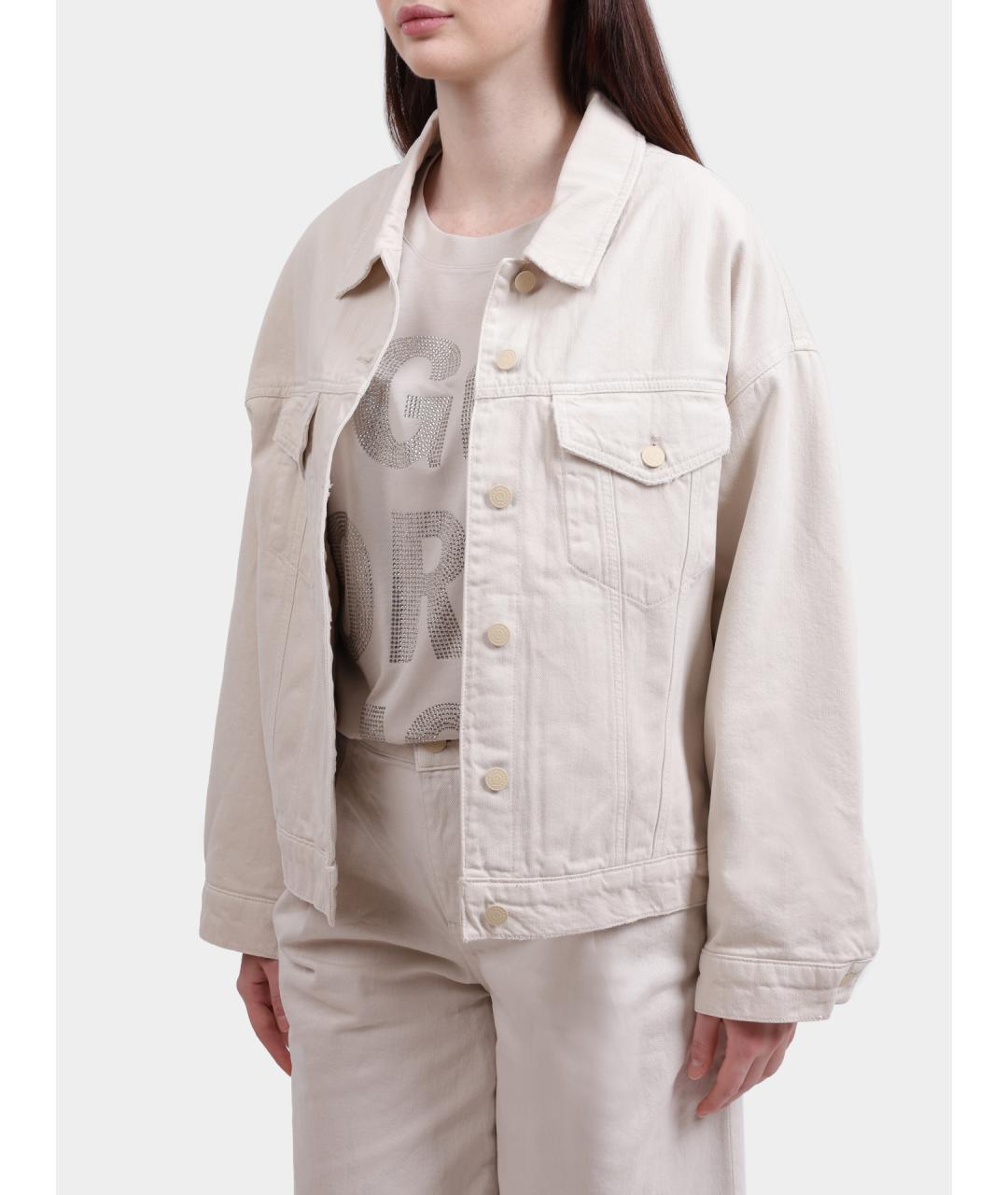 ARMANI EXCHANGE Бежевая хлопковая куртка, фото 6