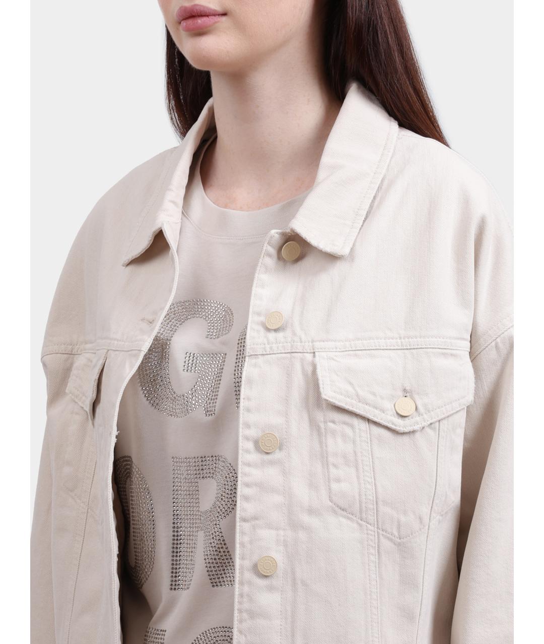 ARMANI EXCHANGE Бежевая хлопковая куртка, фото 4