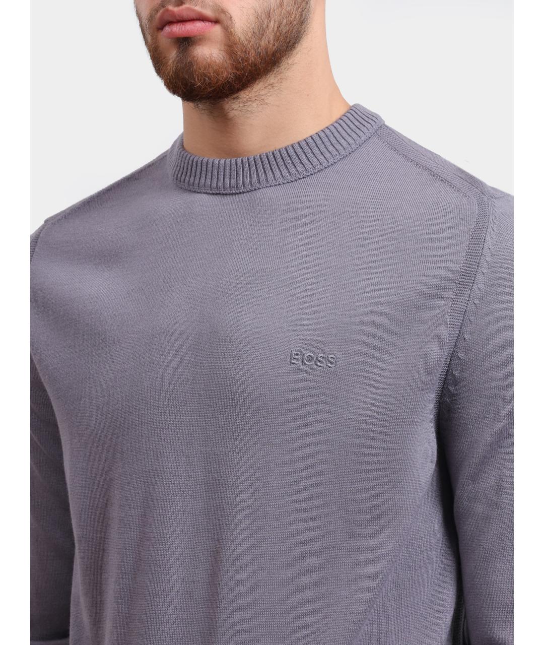 HUGO BOSS Серый джемпер / свитер, фото 3