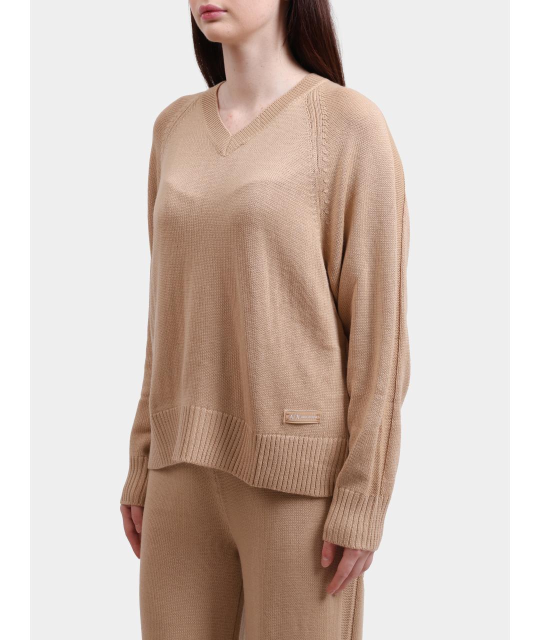ARMANI EXCHANGE Бежевый джемпер / свитер, фото 3