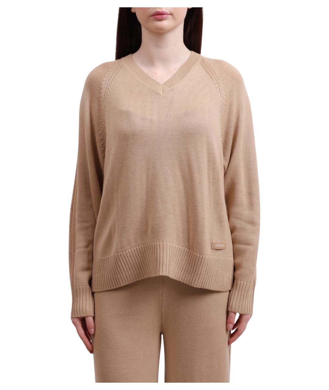 ARMANI EXCHANGE Бежевый джемпер / свитер, фото 1