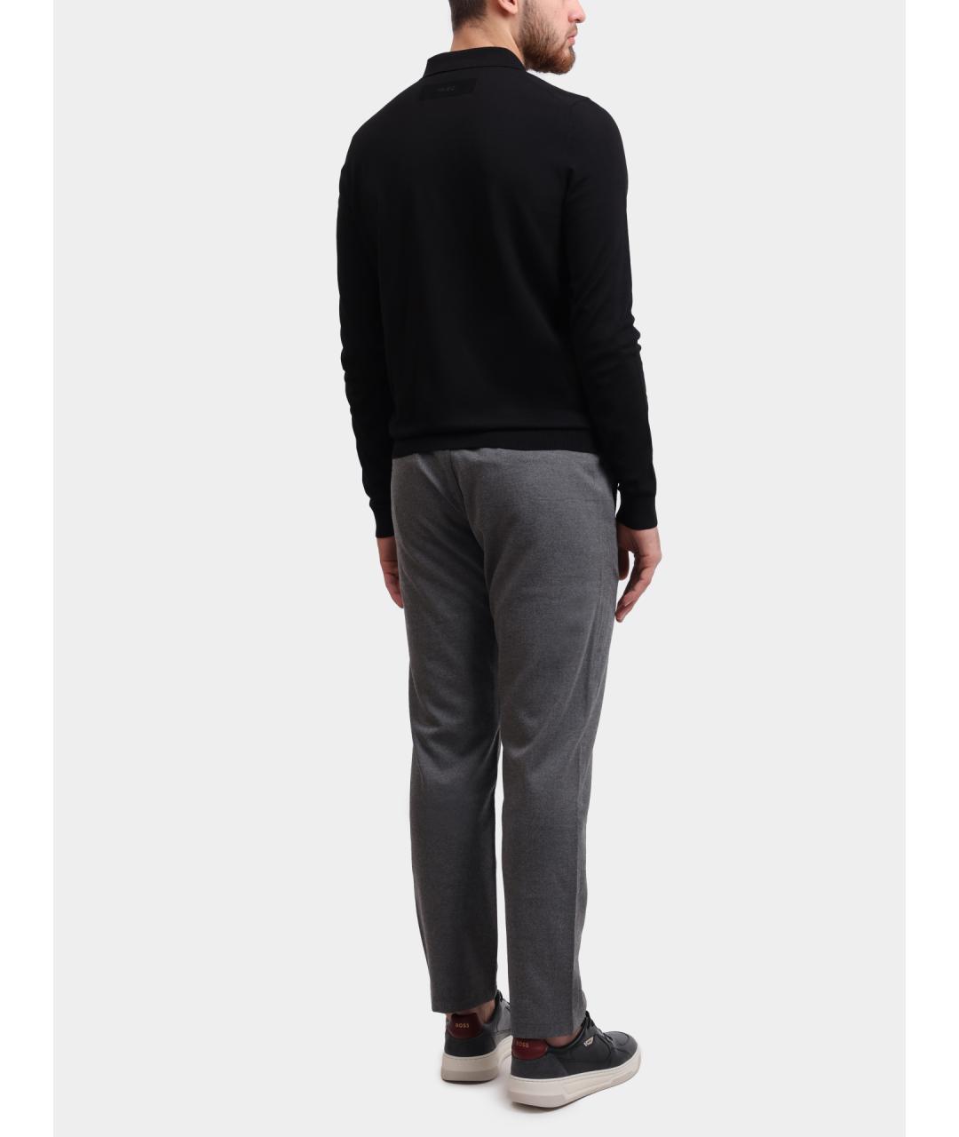 HUGO Черный вискозный джемпер / свитер, фото 5