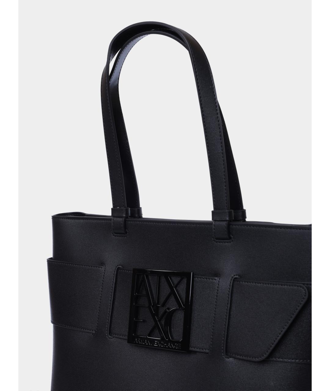 ARMANI EXCHANGE Черная сумка тоут, фото 3