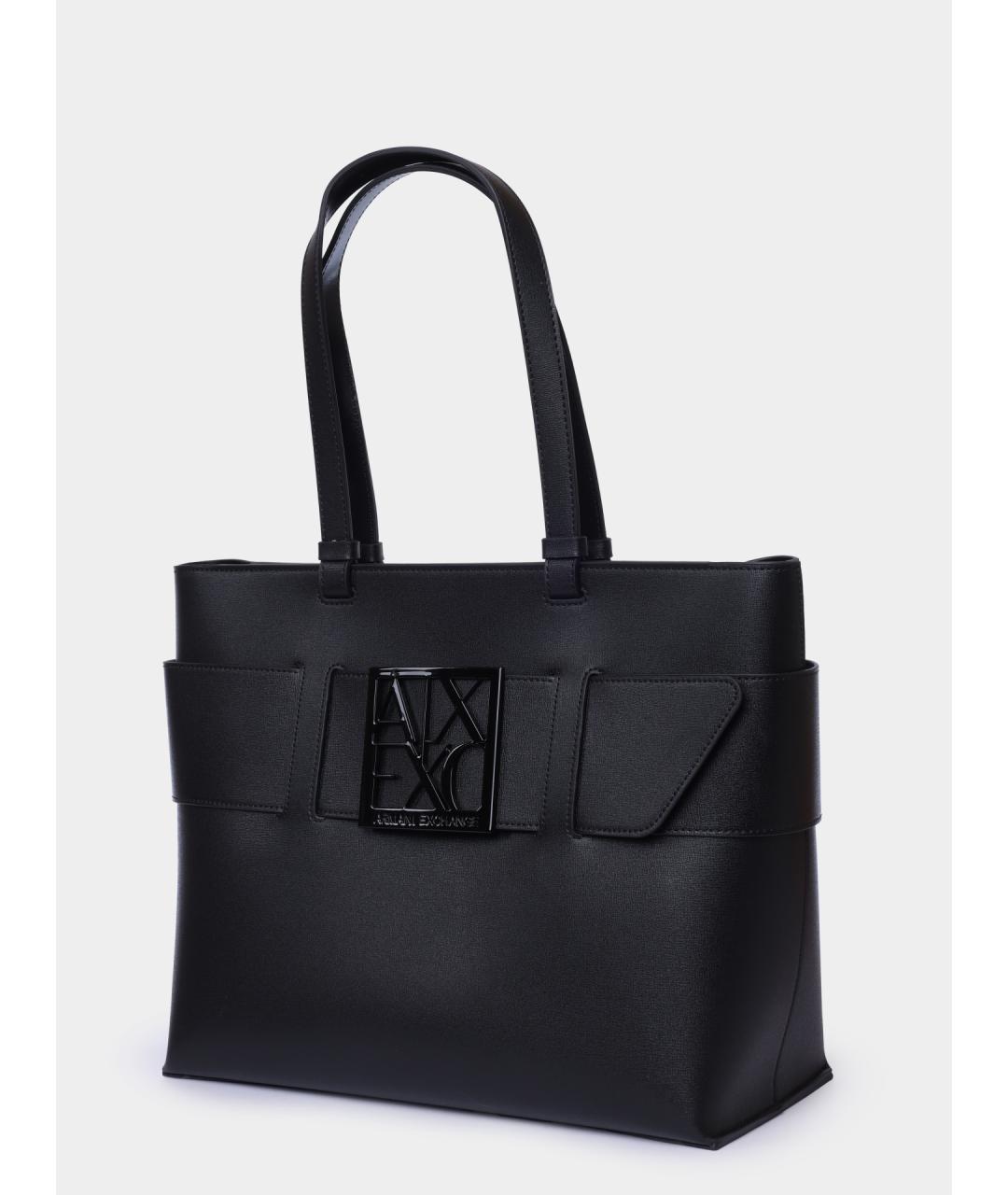 ARMANI EXCHANGE Черная сумка тоут, фото 2