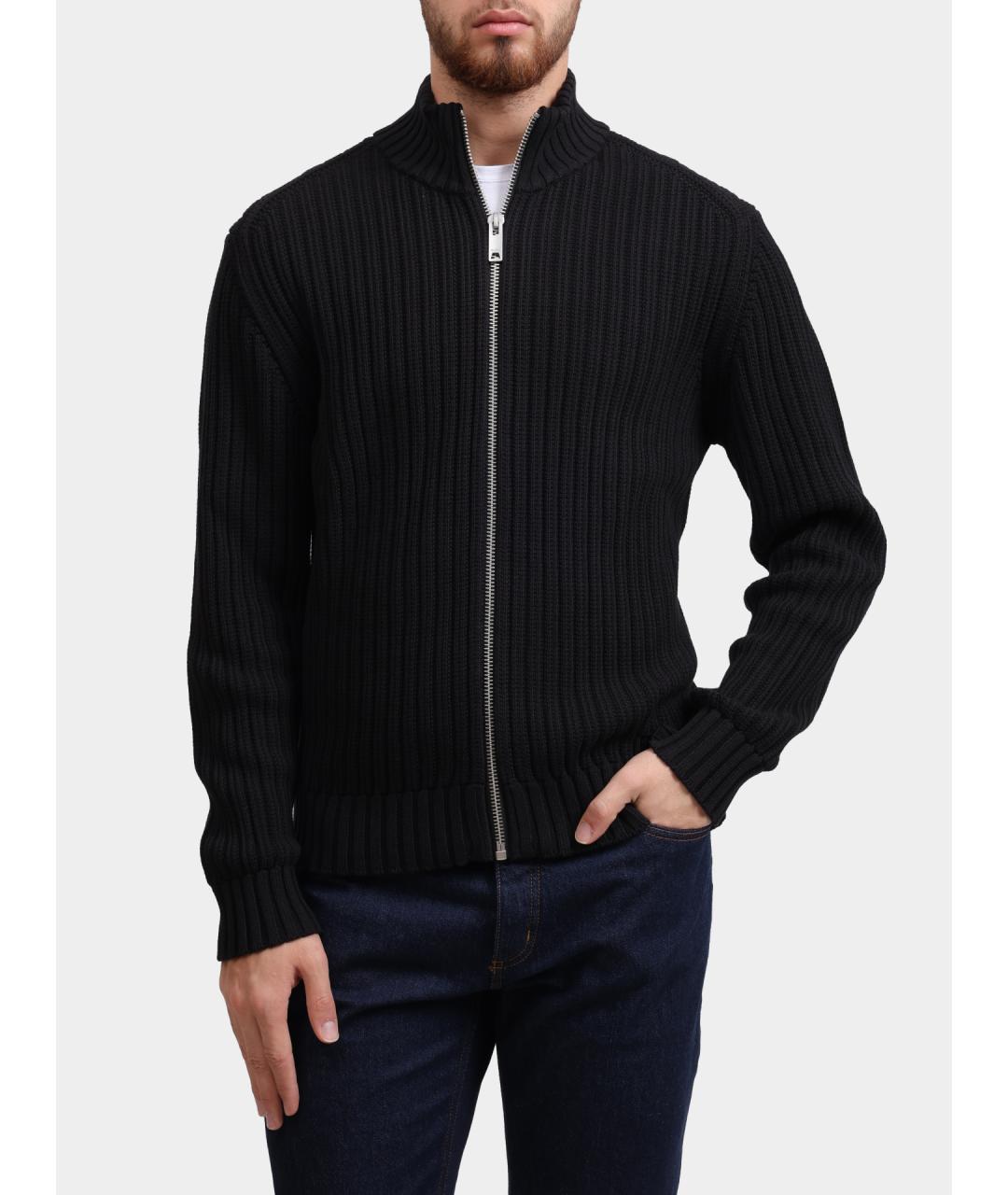 HUGO Черный хлопковый джемпер / свитер, фото 2