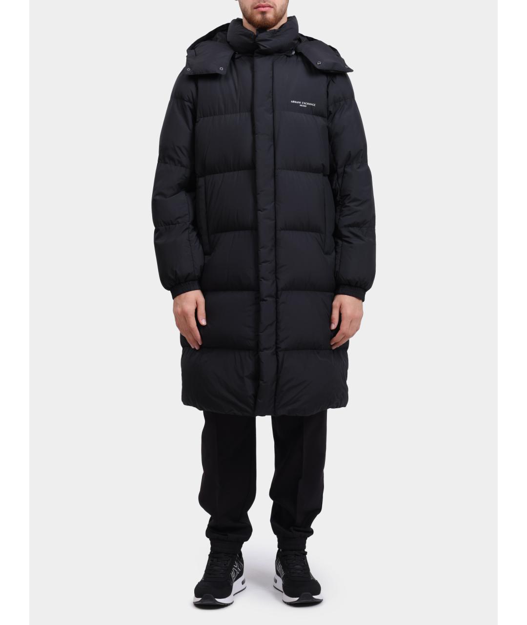 ARMANI EXCHANGE Черный пуховик, фото 6