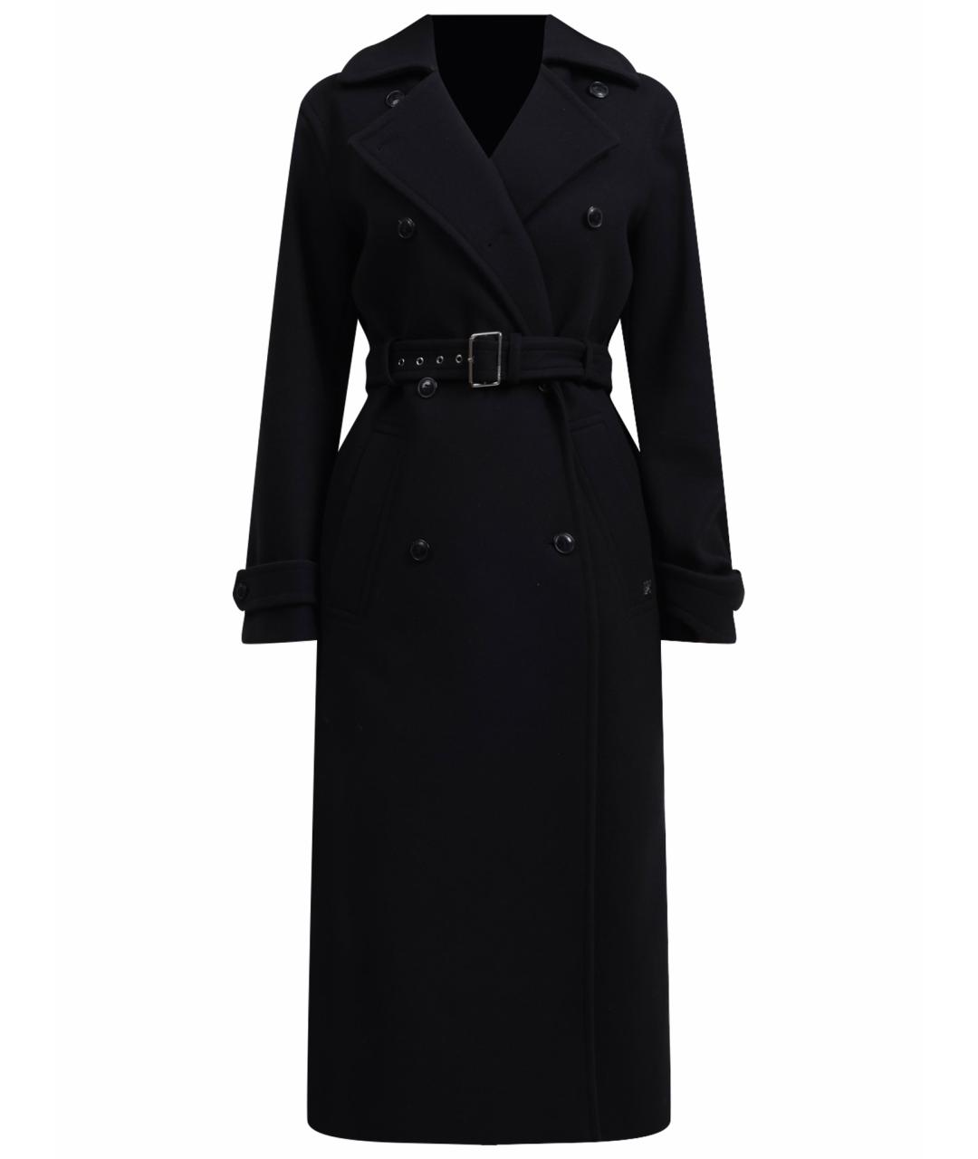 HUGO Черное полиэстеровое пальто, фото 1