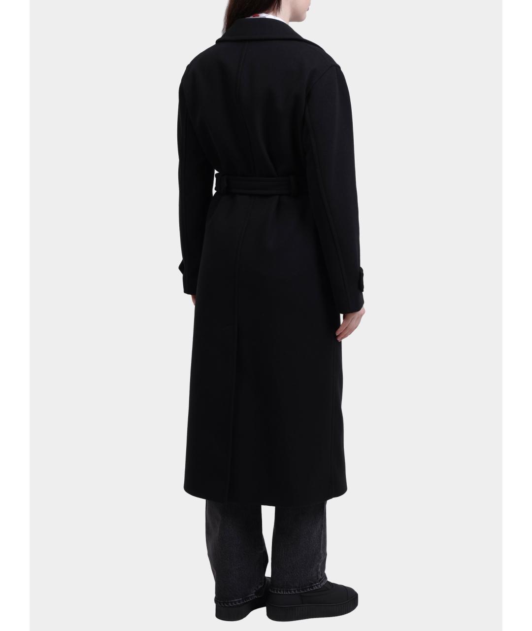 HUGO Черное полиэстеровое пальто, фото 4