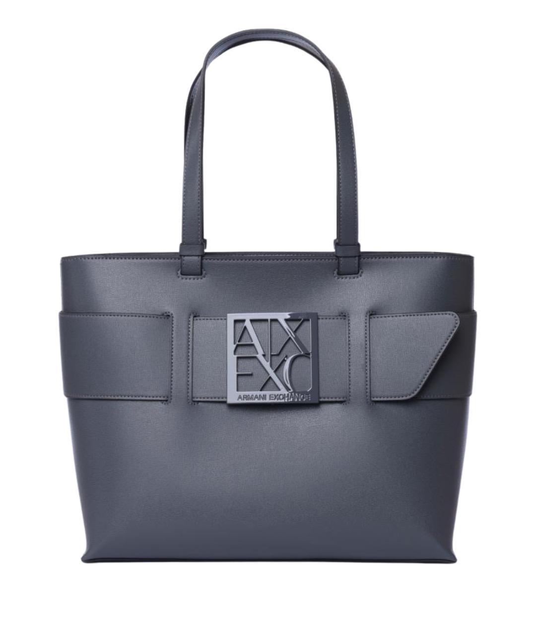 ARMANI EXCHANGE Серая сумка тоут, фото 1