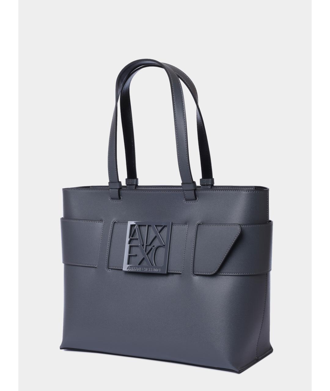 ARMANI EXCHANGE Серая сумка тоут, фото 2