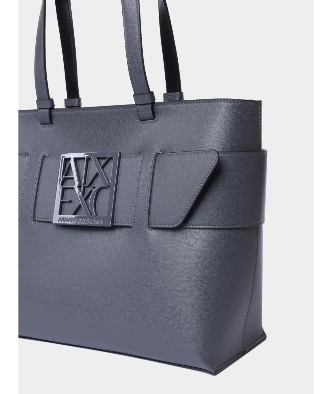 ARMANI EXCHANGE Серая сумка тоут, фото 3