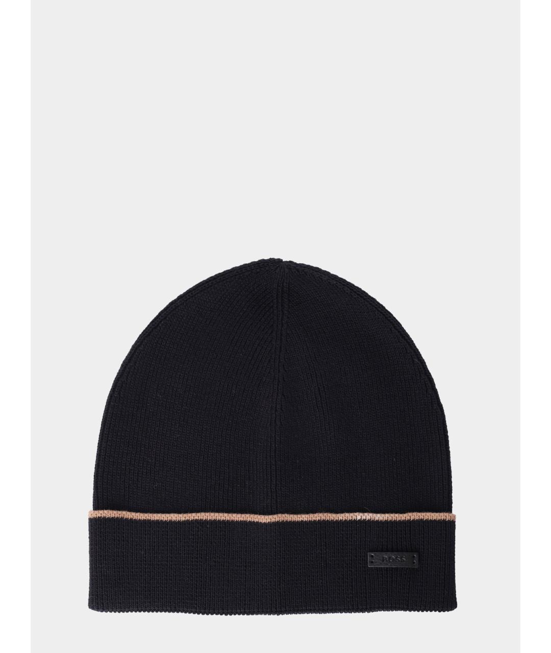 HUGO BOSS Черная шапка, фото 2