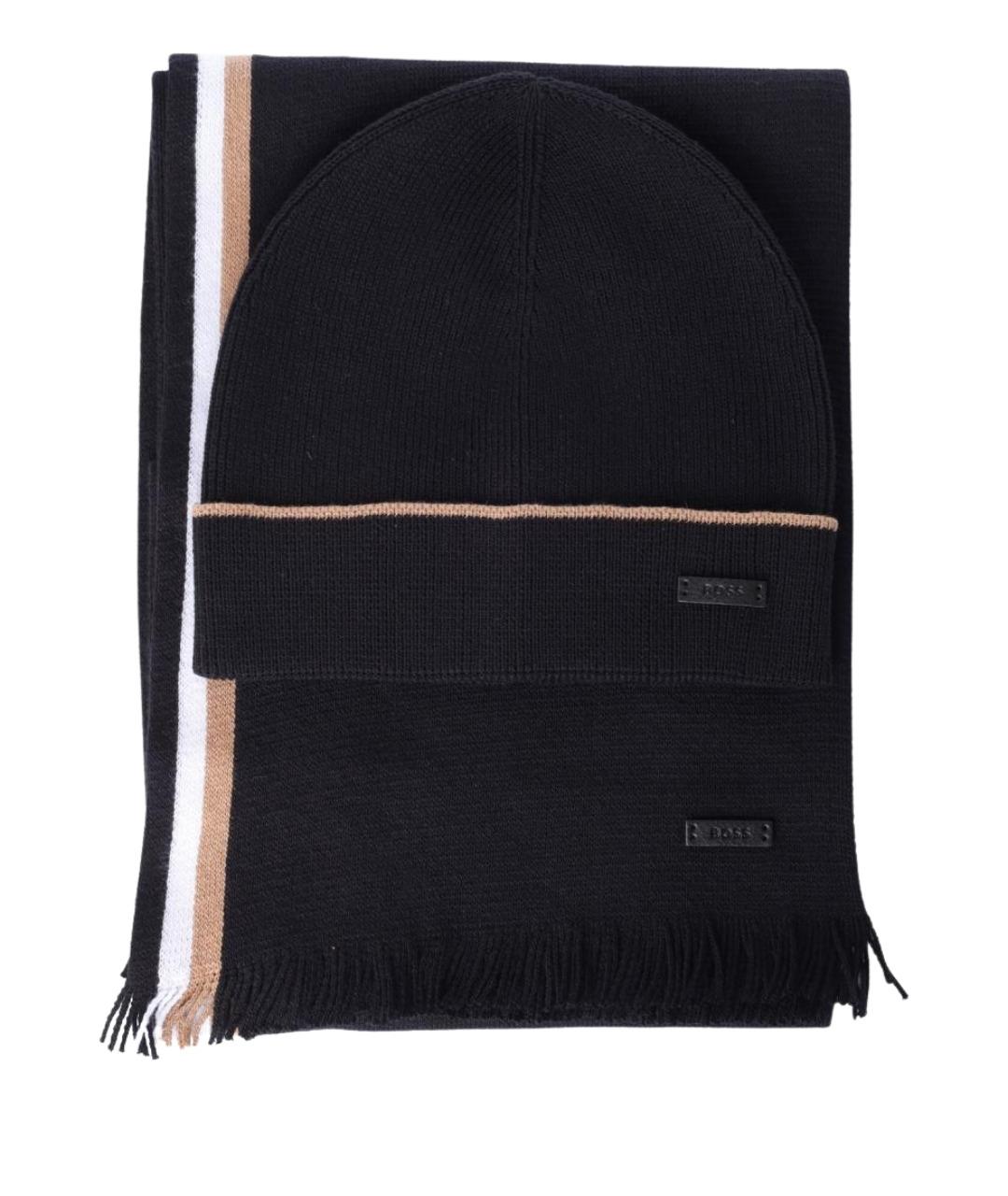 HUGO BOSS Черная шапка, фото 1