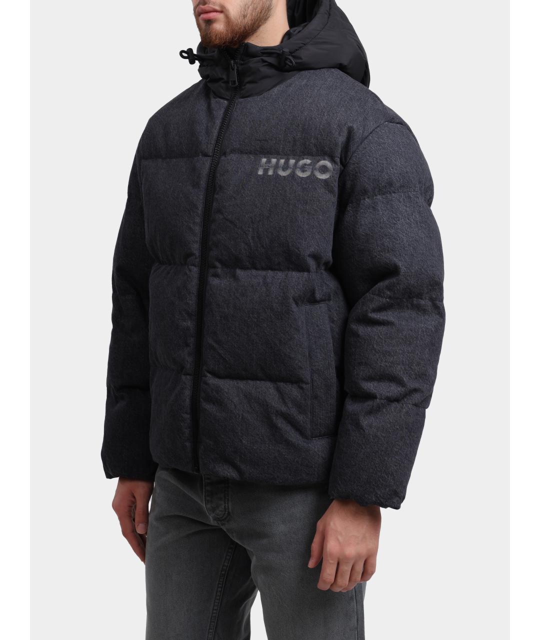 HUGO Черная куртка, фото 3