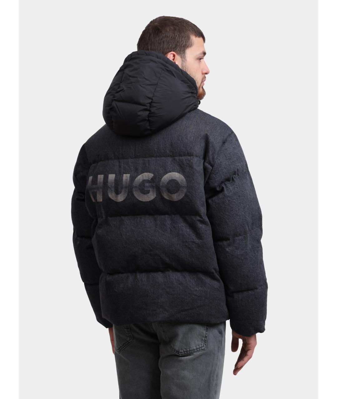 HUGO Черная куртка, фото 4
