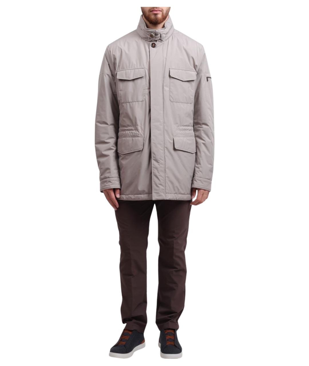 MOORER Бежевая полиамидовая куртка, фото 1