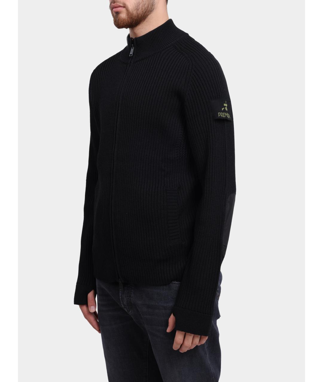 PREMIATA Черный кардиган, фото 3