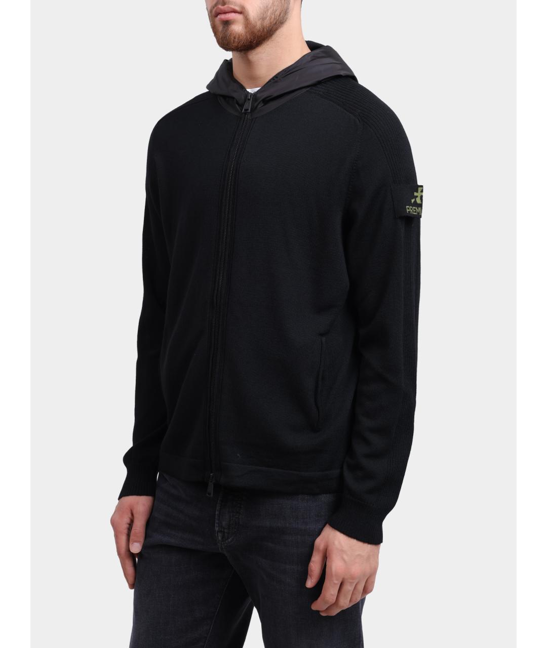 PREMIATA Черный кардиган, фото 3