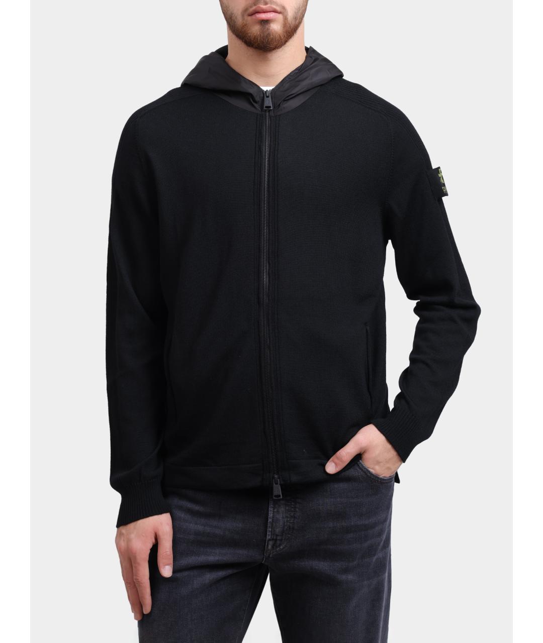 PREMIATA Черный кардиган, фото 5