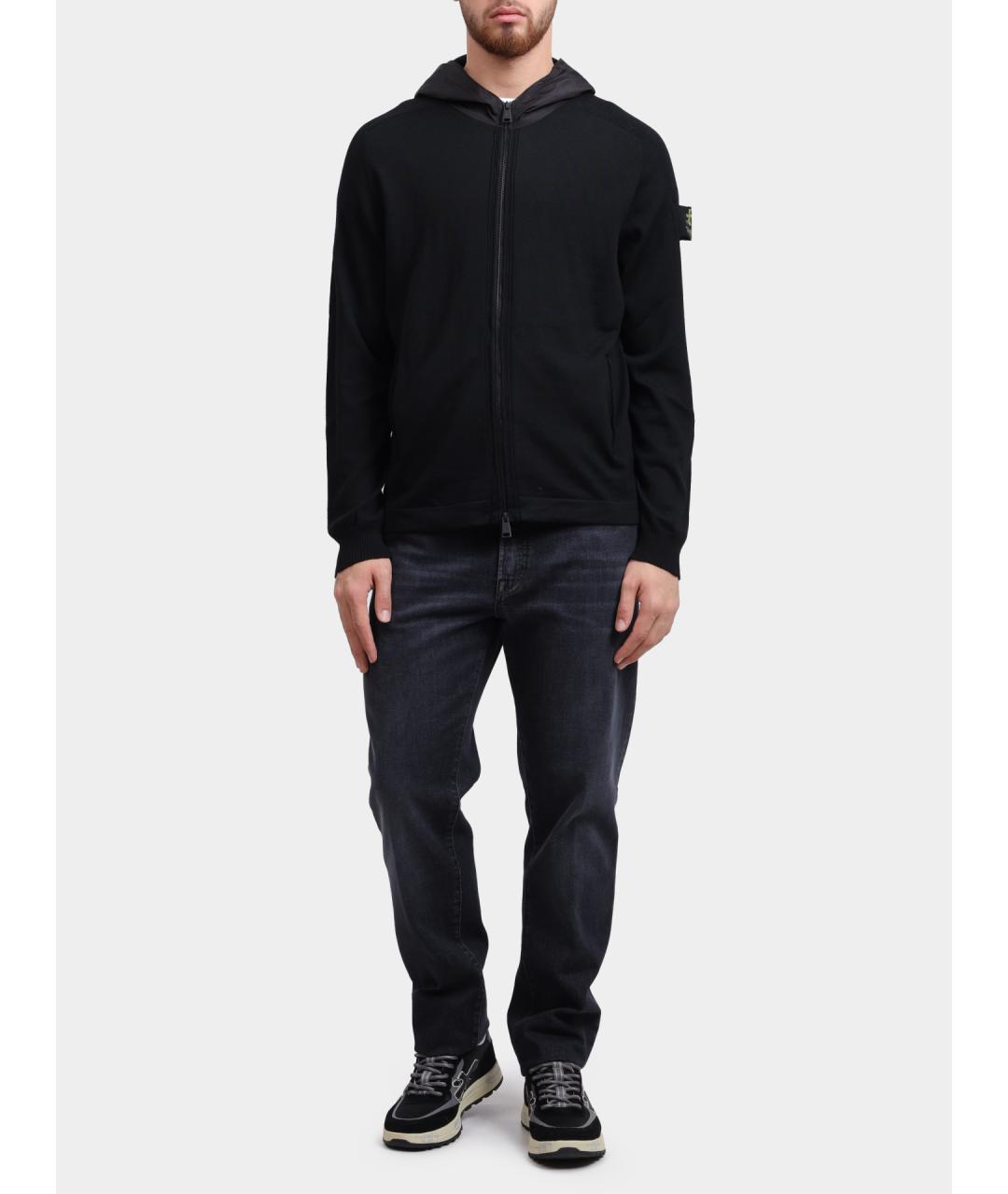 PREMIATA Черный кардиган, фото 2