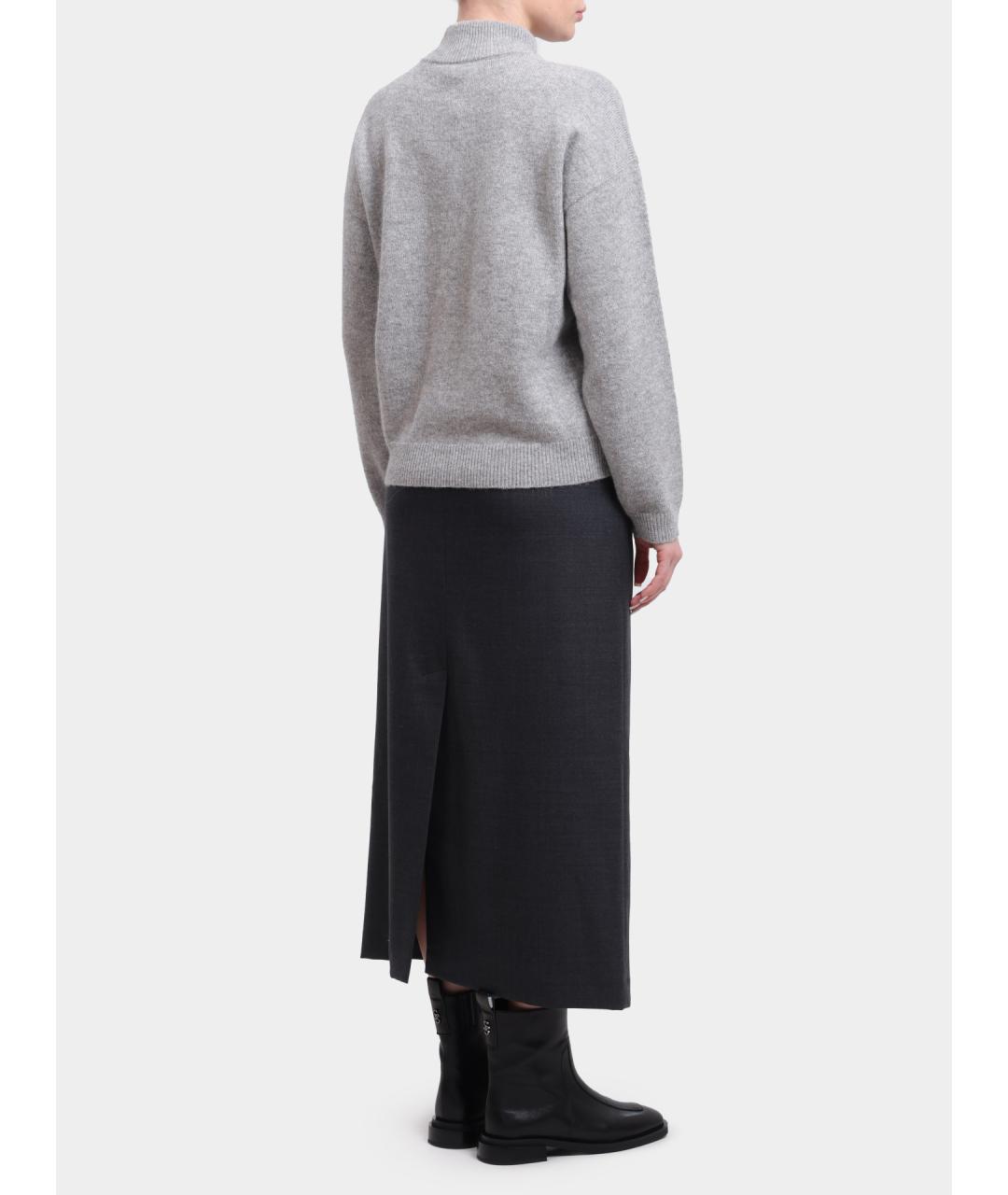 PESERICO Серый шерстяной джемпер / свитер, фото 4