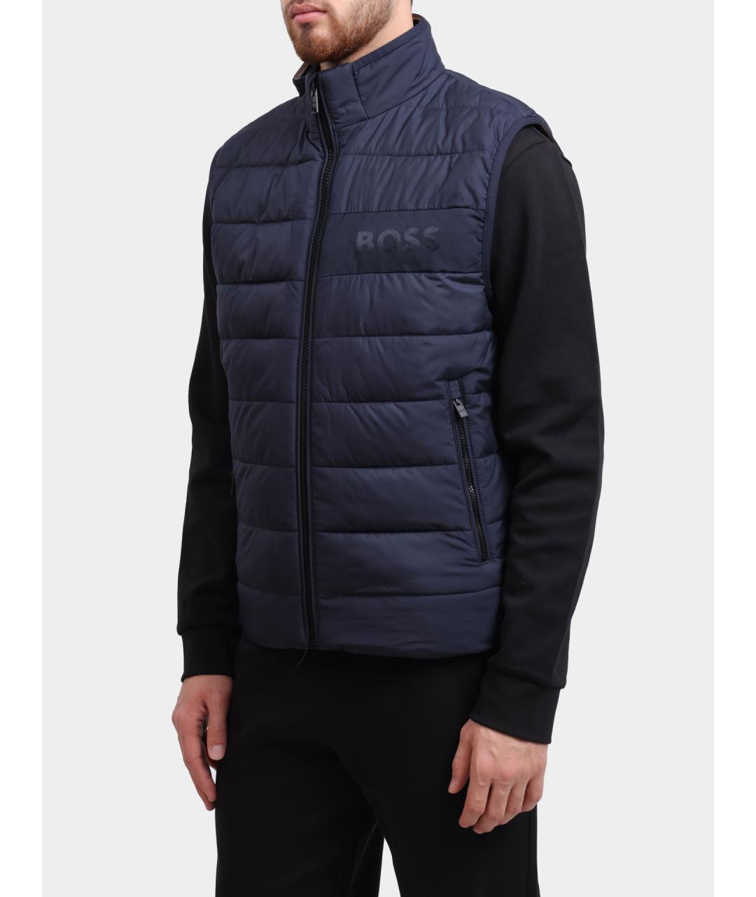 HUGO BOSS Синий полиамидовый жилет, фото 3