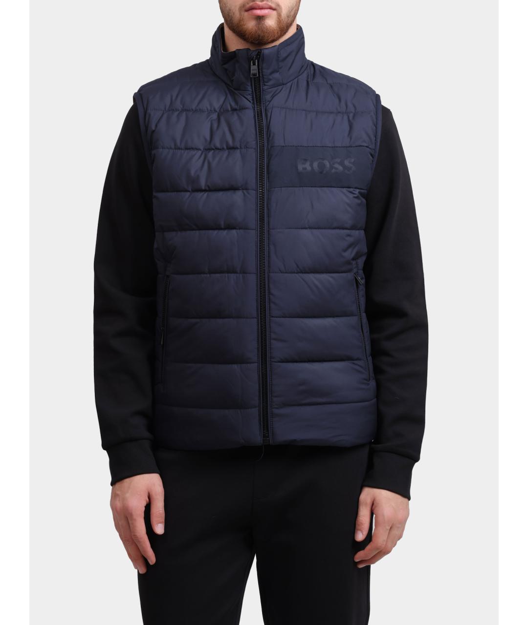 HUGO BOSS Синий полиамидовый жилет, фото 5