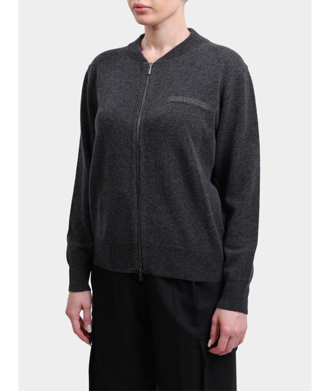 PESERICO Серый шерстяной кардиган, фото 3