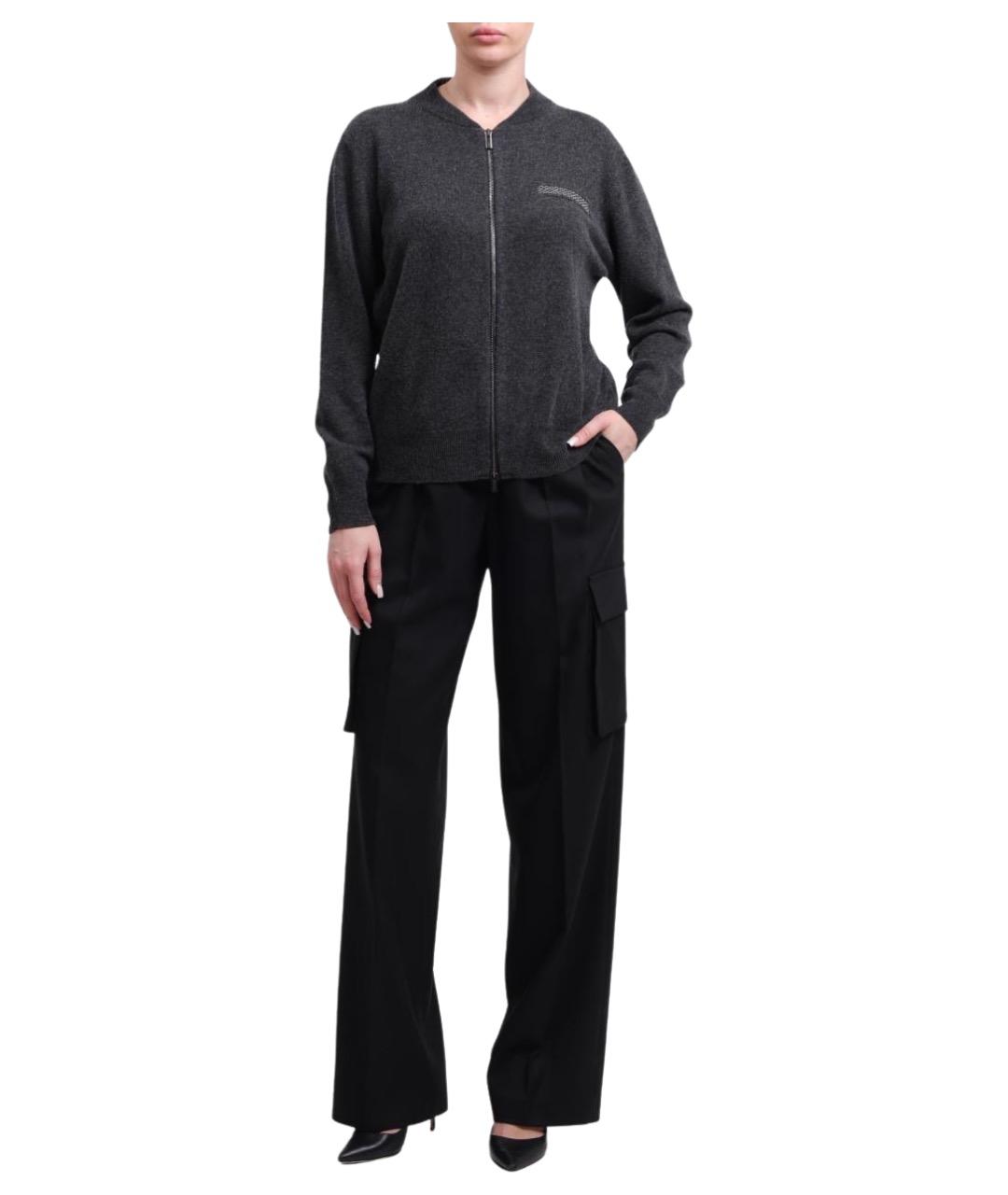 PESERICO Серый шерстяной кардиган, фото 1