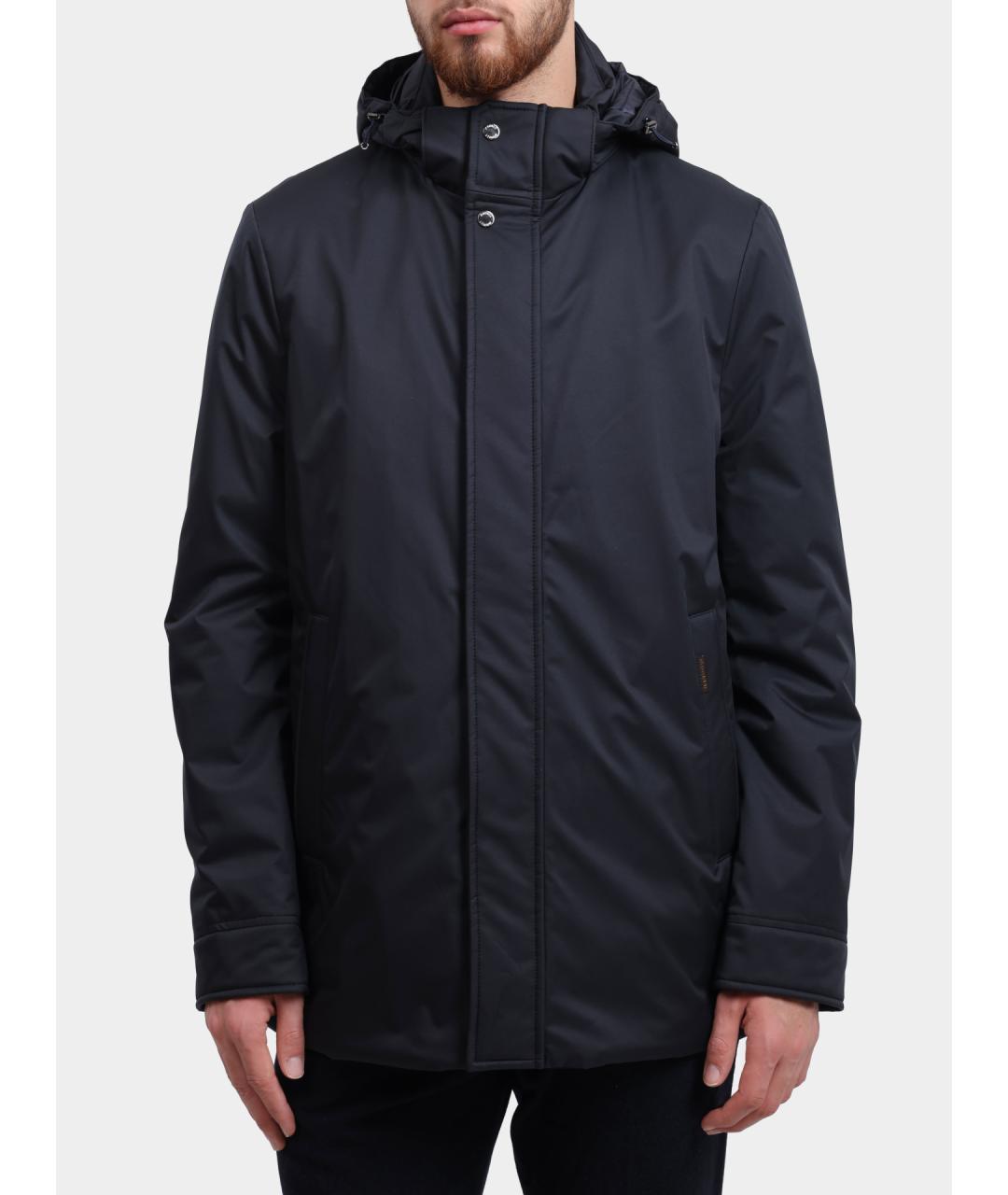 MOORER Темно-синяя полиамидовая куртка, фото 2