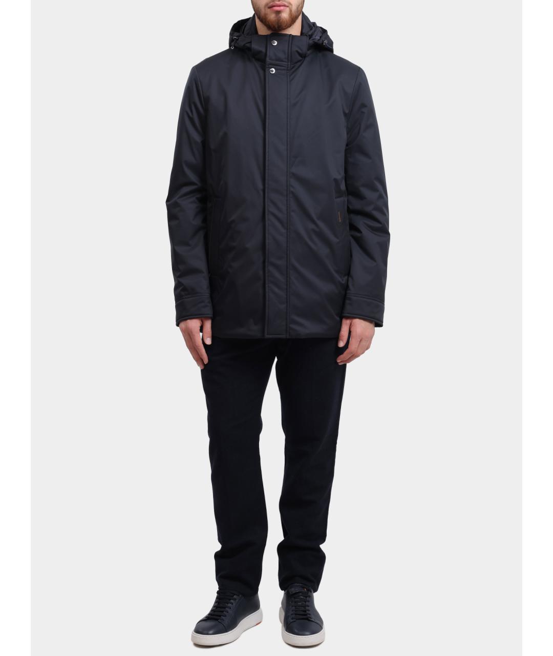 MOORER Темно-синяя полиамидовая куртка, фото 3