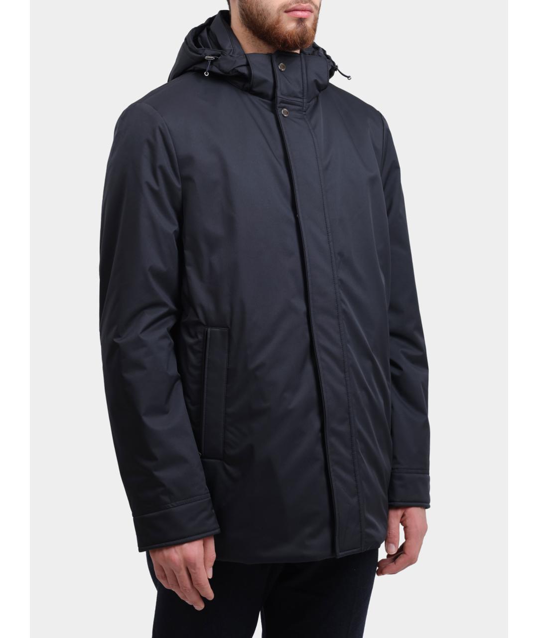 MOORER Темно-синяя полиамидовая куртка, фото 4