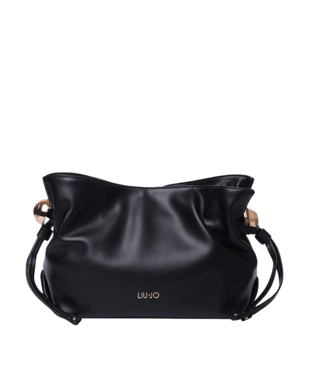 LIU JO Черная сумка через плечо из искусственной кожи, фото 1