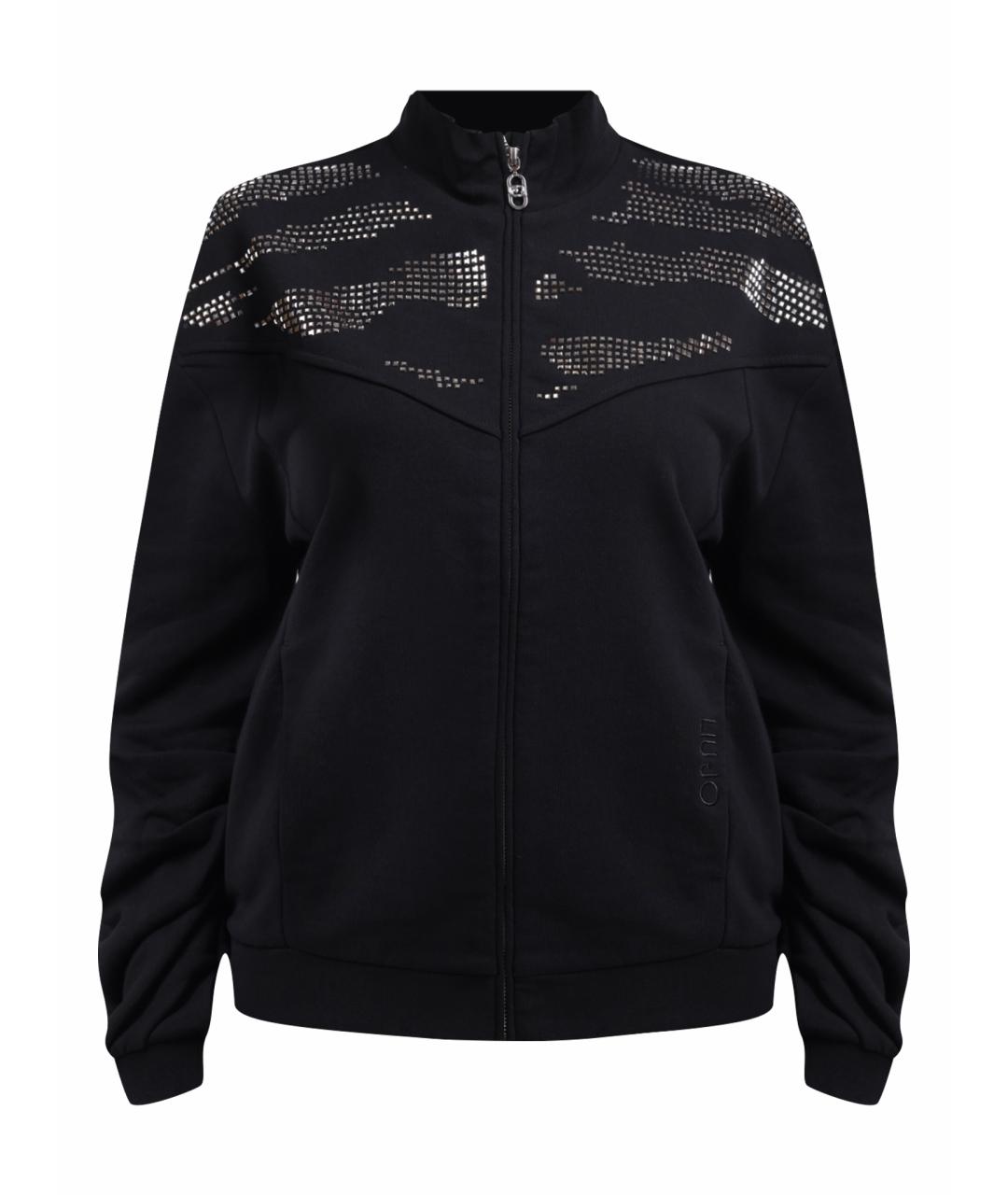 LIU JO Черный хлопковый джемпер / свитер, фото 1