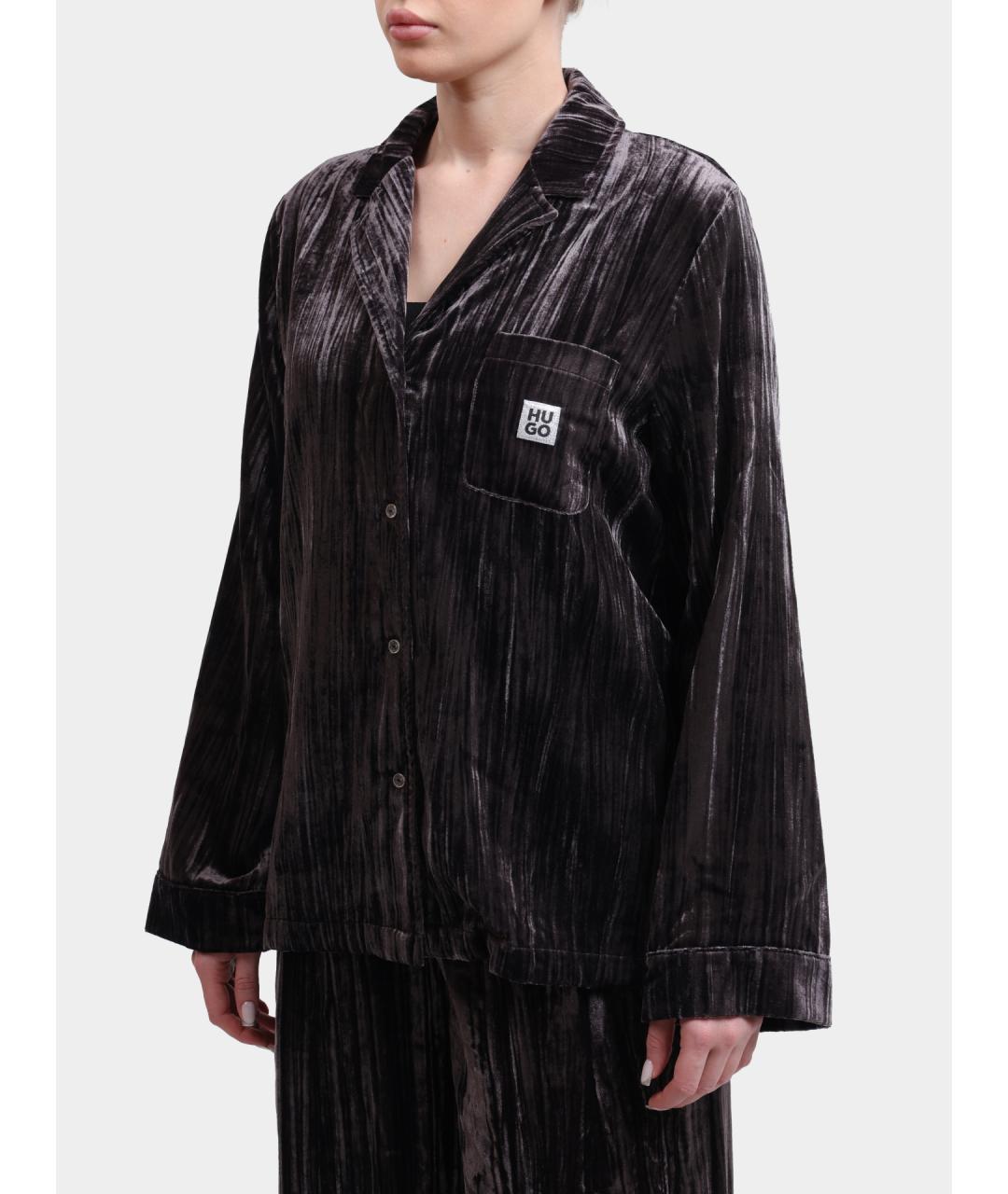 HUGO Черная пижамы и сорочки, фото 3