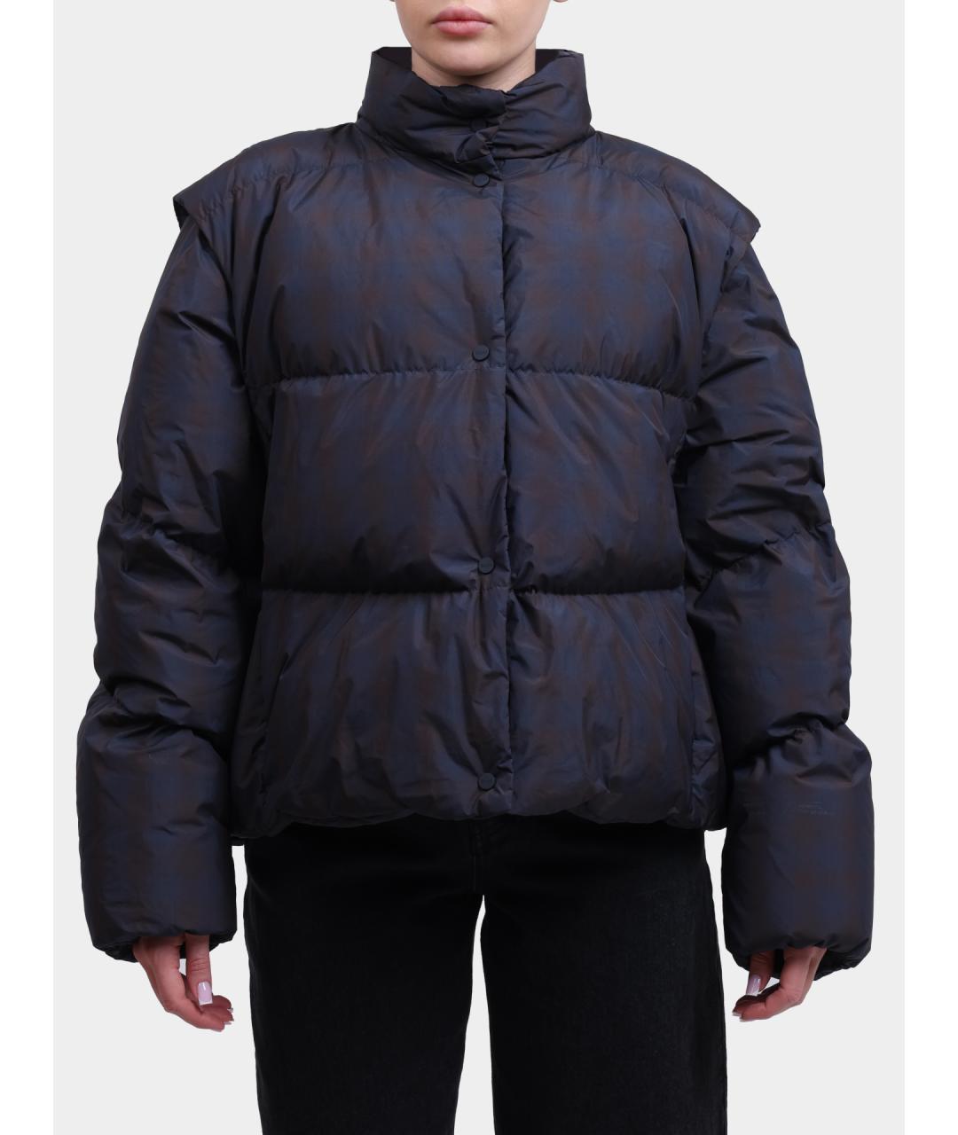 HERNO Темно-синий полиэстеровый пуховик, фото 5