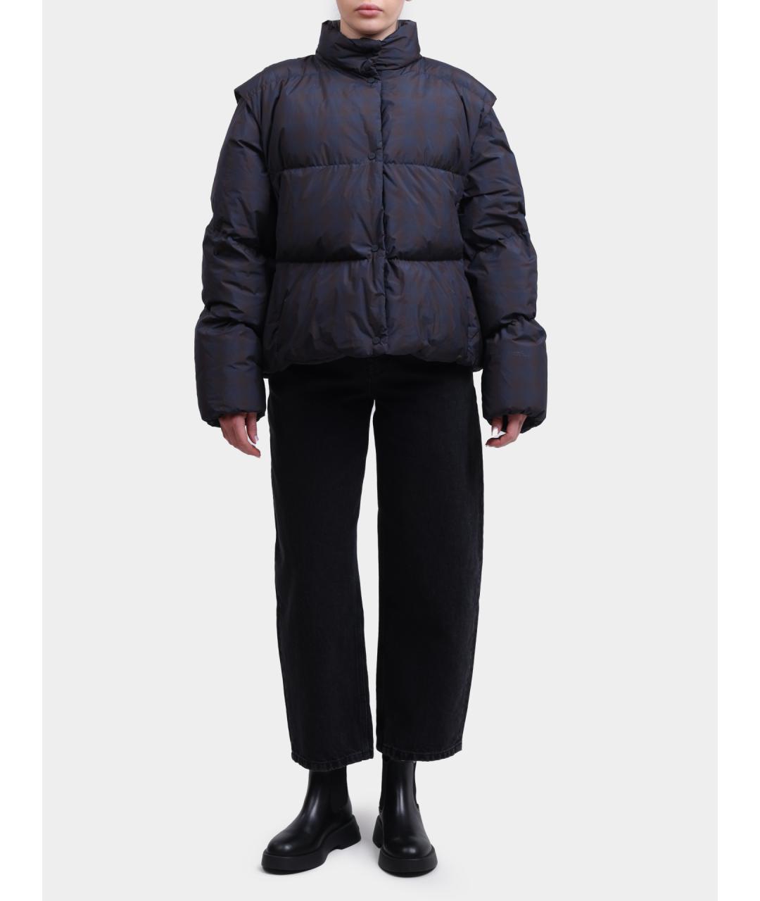 HERNO Темно-синий полиэстеровый пуховик, фото 2