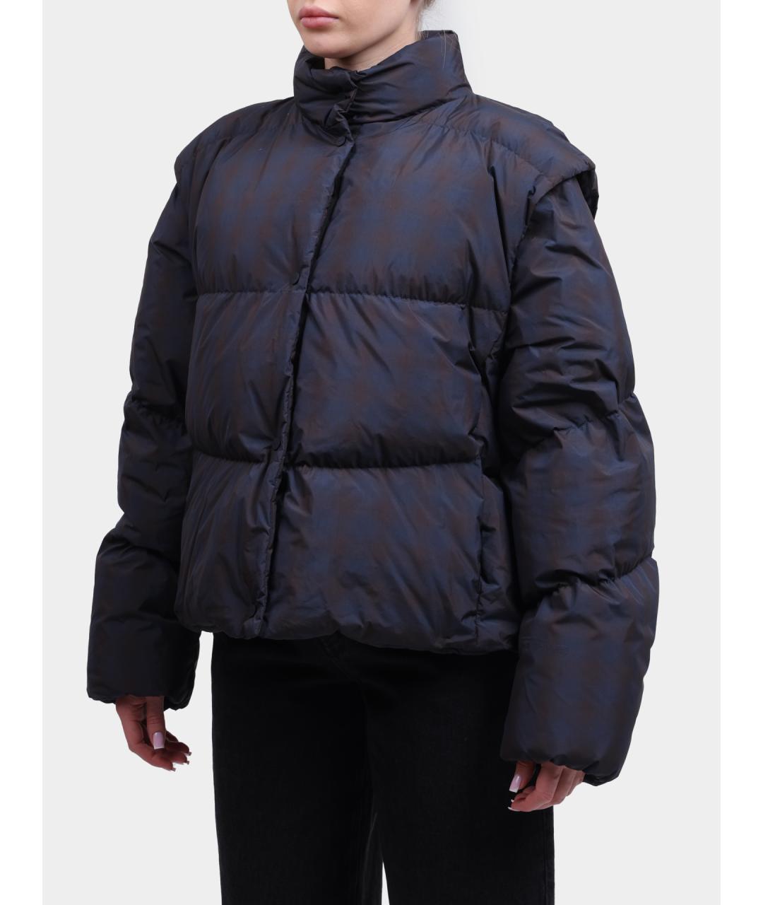 HERNO Темно-синий полиэстеровый пуховик, фото 3