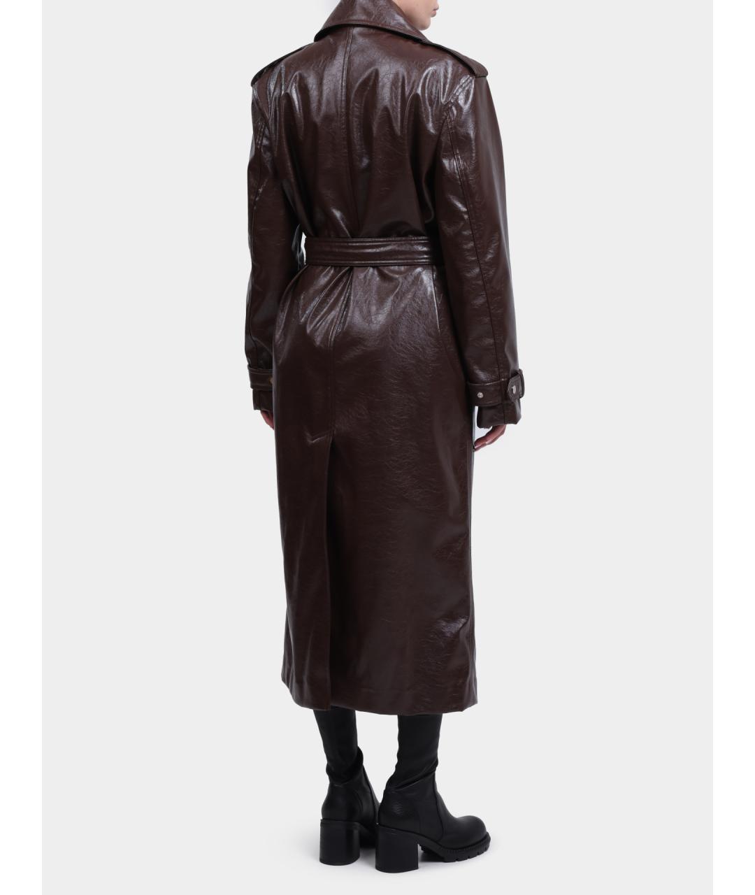 HUGO Коричневый полиэстеровый тренч/плащ, фото 5