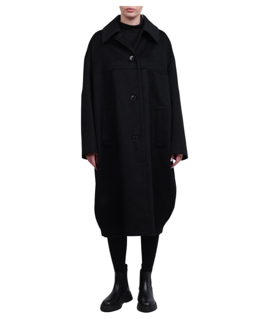 HERNO Черное шерстяное пальто, фото 1