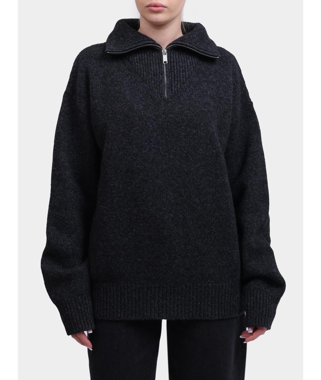 AUTRY Черный шерстяной джемпер / свитер, фото 5